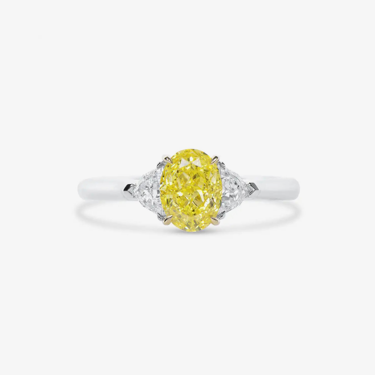 GoldenHour Trillion Oval Diamond Ring