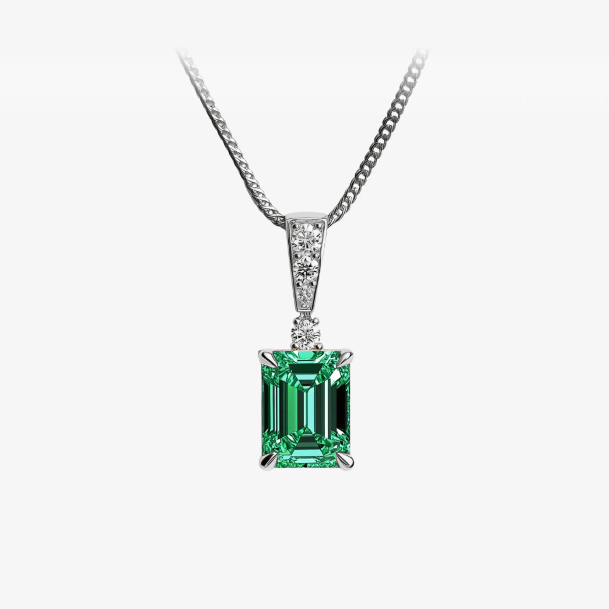 Jadeaux Green Emerald Necklace