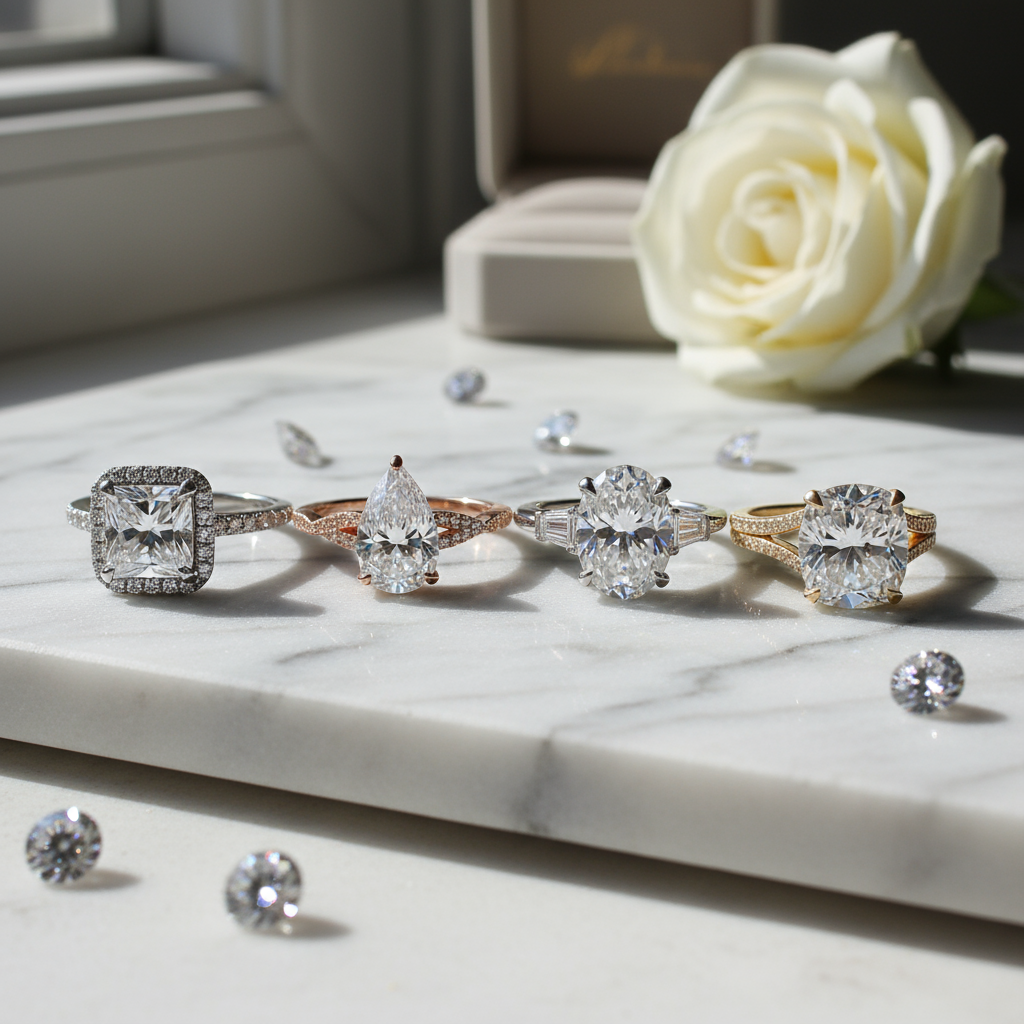 2010s Diamond Shapes: Princess, Pear, Oval & Cushion Cuts – Mvraki