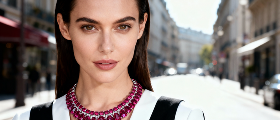 Enhancing Black and White Outfits with Jewelry Color Accents