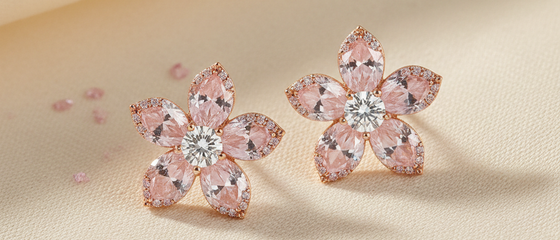 ISFJ Jewelry Style Guide Tutorial: Quiet Elegance, Thoughtful Details, and the Pink Blossom Diamond Earrings