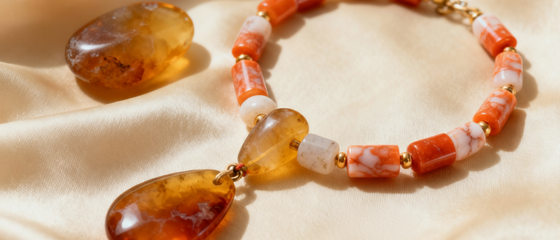 Stylish Combinations of Warm Gemstones Like Amber and Coral