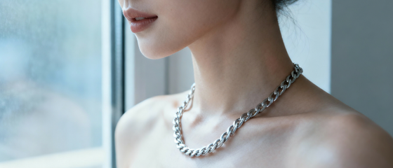 Elegant Silver Shine for Cool Skin at Formal Events