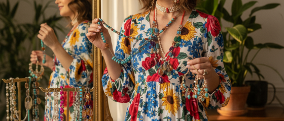 Techniques for Balancing Jewelry Colors in Colorful Outfits