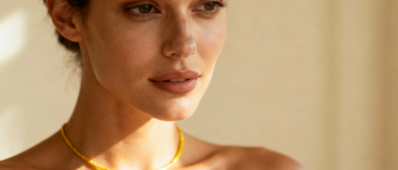Perfect Harmony of Gold Jewelry with Warm Skin Tones