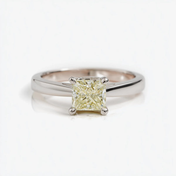 GoldenHour Princess Solitaire Diamond Ring