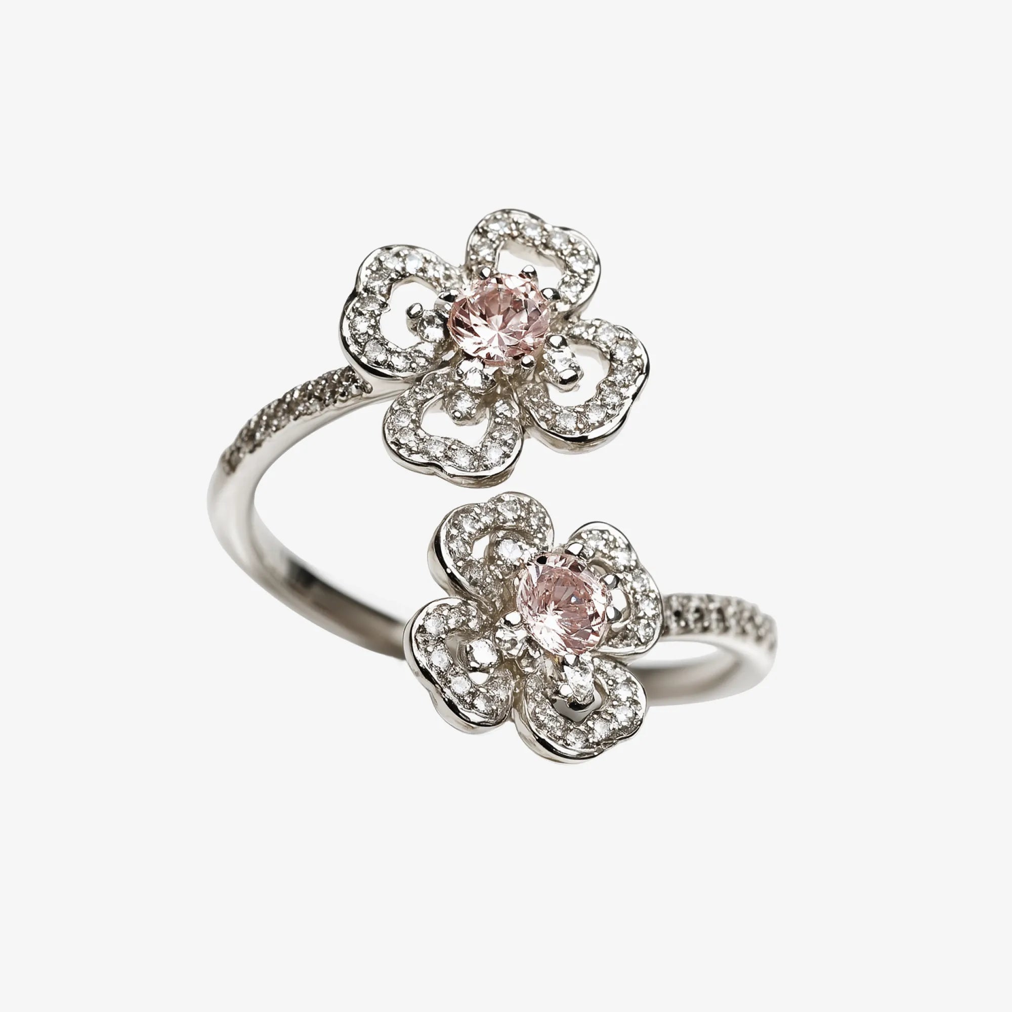 Mist Bloom Twin Pétal Diamond Ring