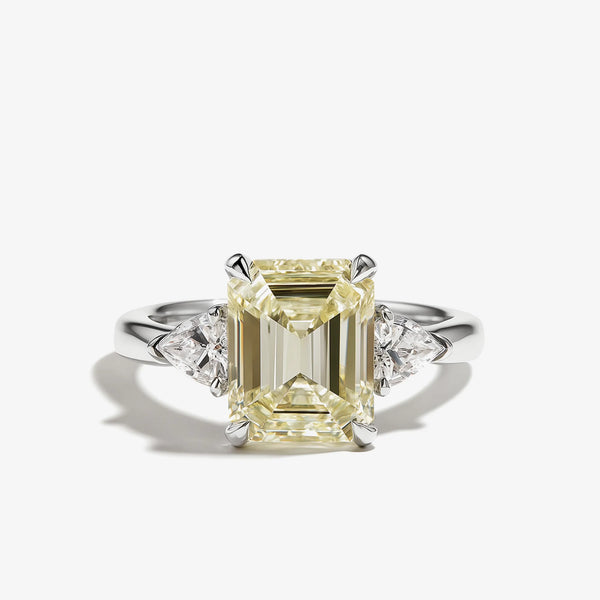 GoldenHour Trilogy Emerald Diamond Ring