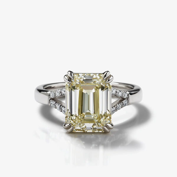 GoldenHour Cascade Emerald Ring