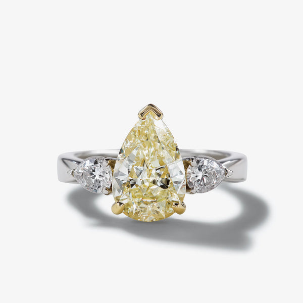 GoldenHour Trilume Pear Diamond Ring