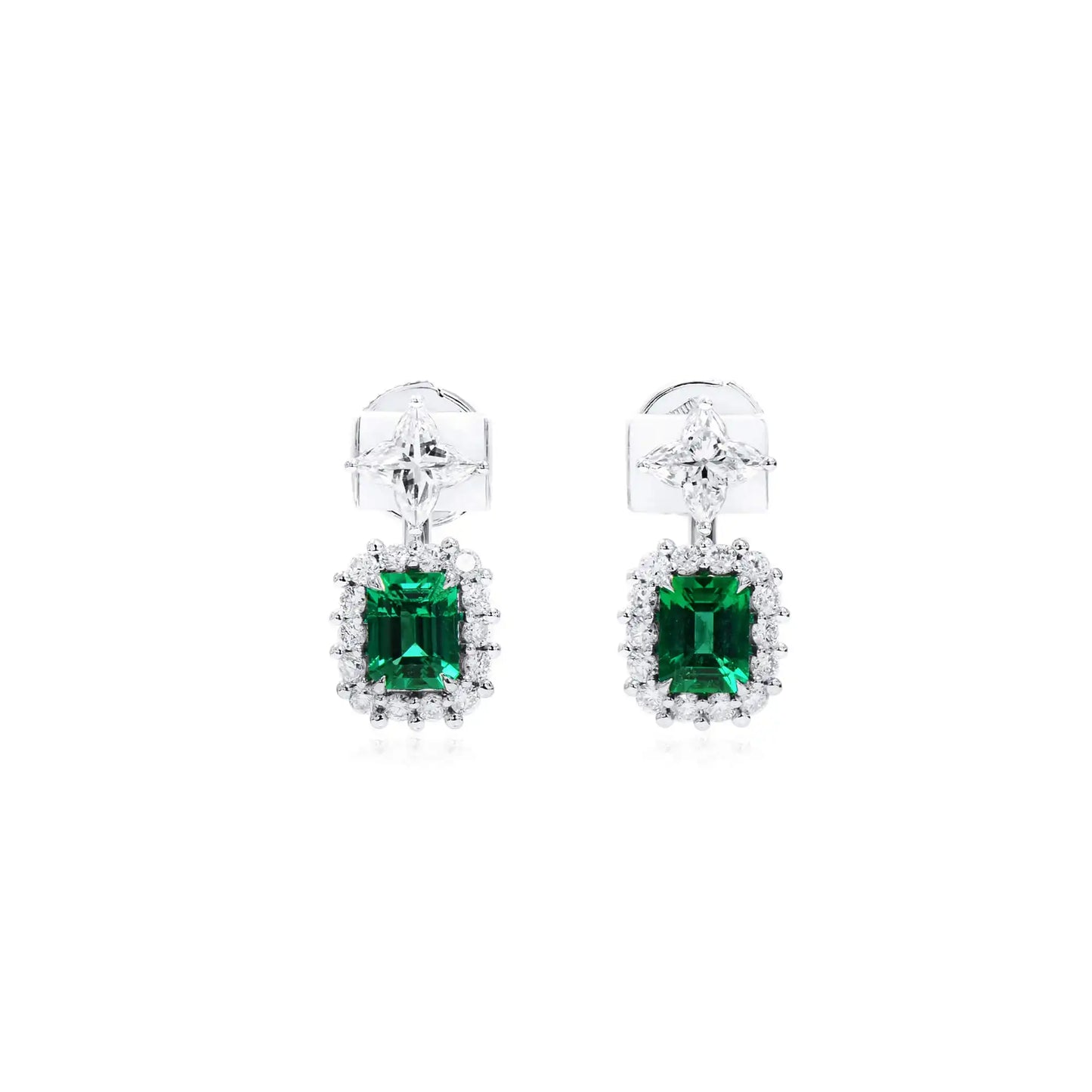 Vivid Emeralds Earrings