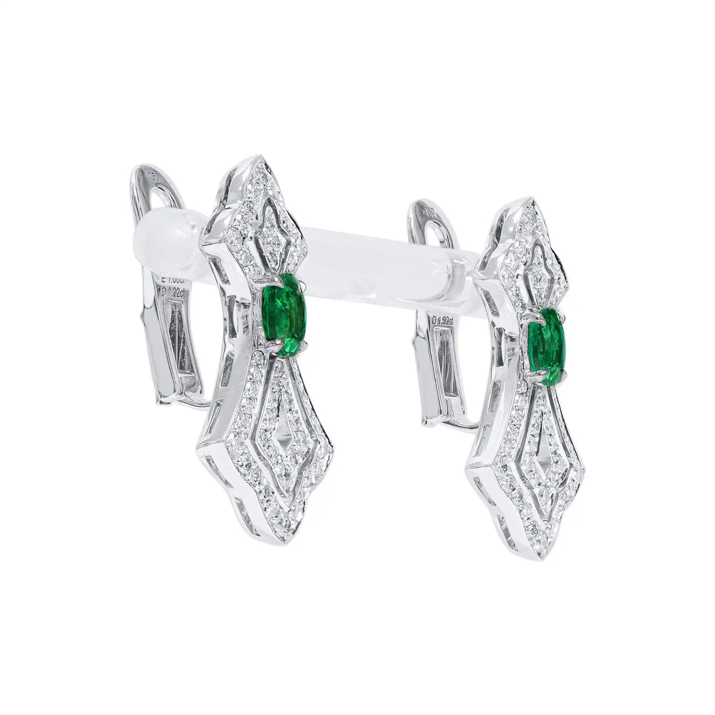 Stellar Emerald Earrings