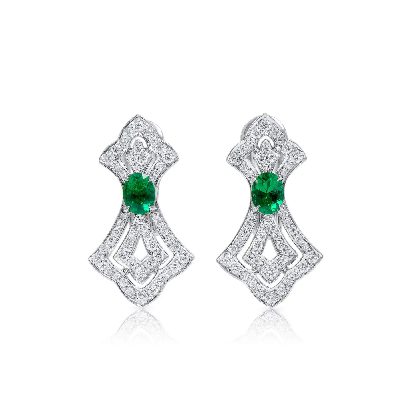 Stellar Emerald Earrings