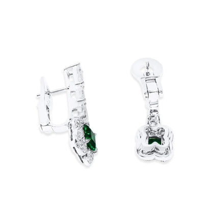 Green Gala Diamond Earrings