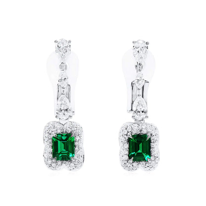 Green Gala Diamond Earrings