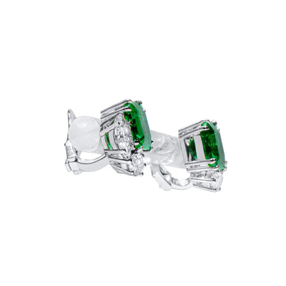 Emerald Brilliance Diamond Earrings