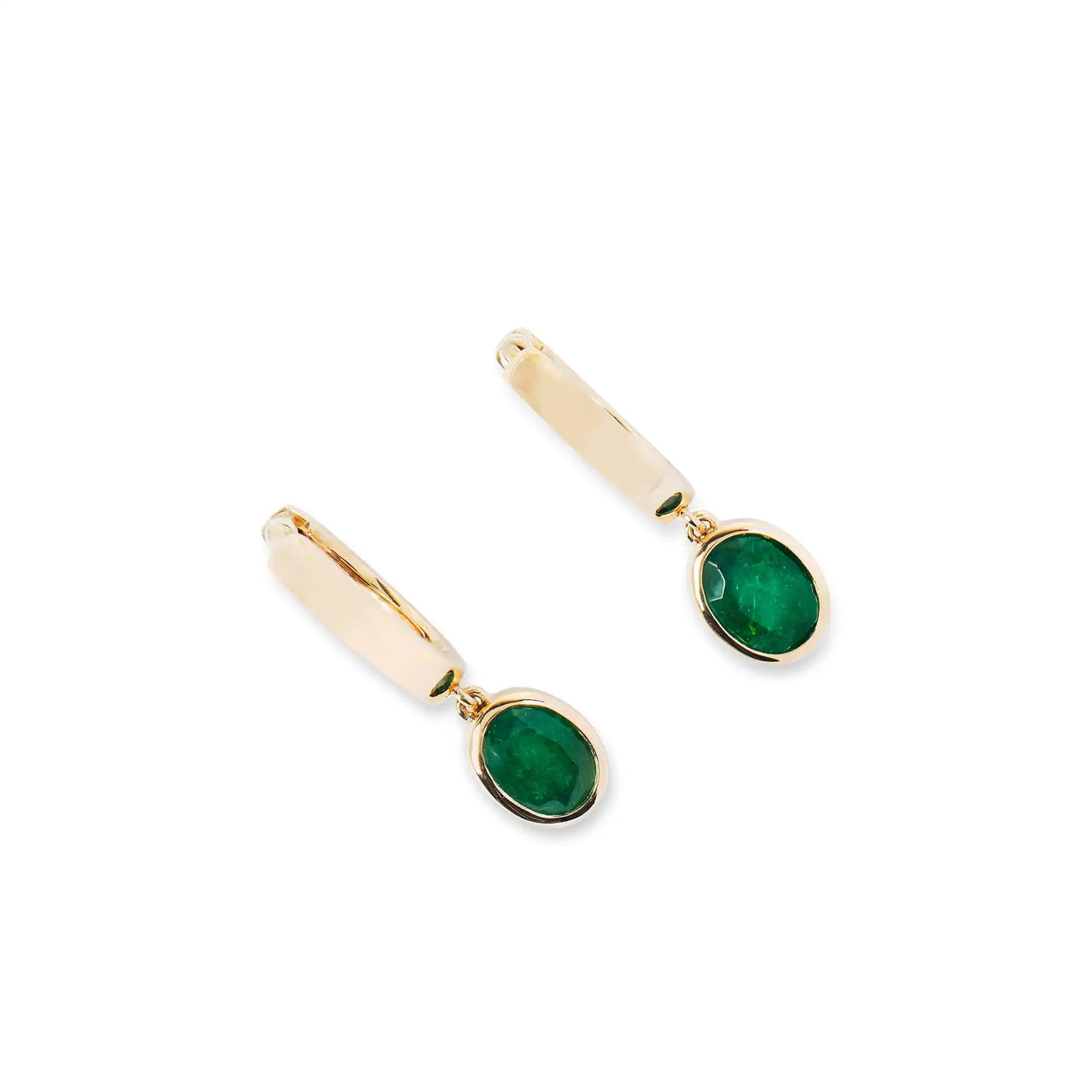 Emerald Luster Diamond Earrings