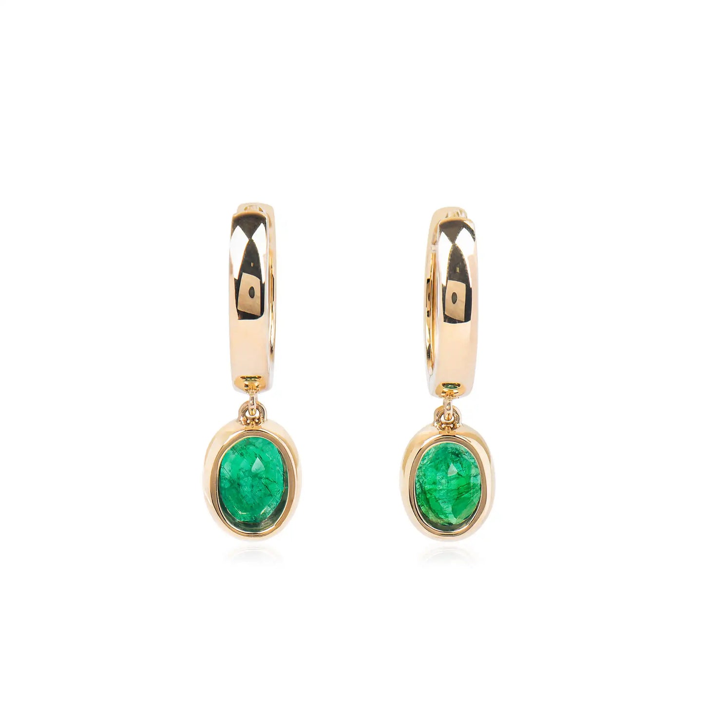 Emerald Luster Diamond Earrings