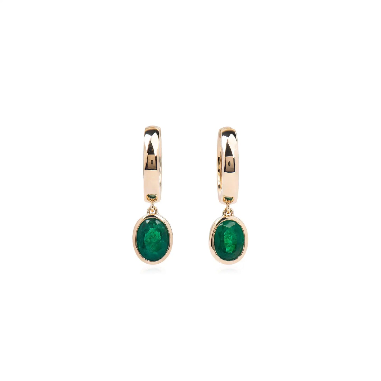 Emerald Luster Diamond Earrings