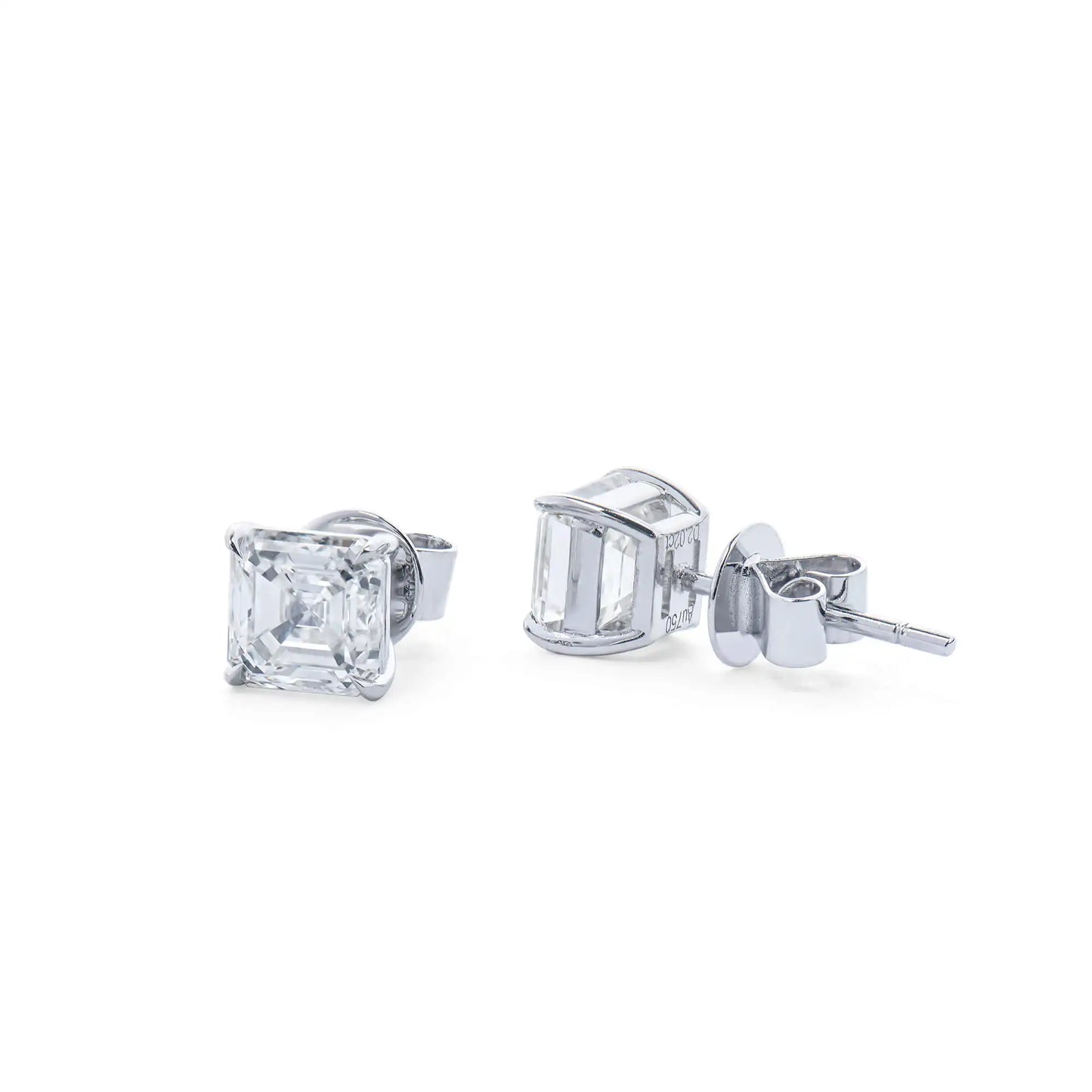 Classic Cushion Shape Diamond Stud Earrings