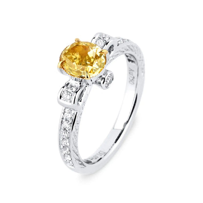 Fancy Intense Yellow Diamond Ring