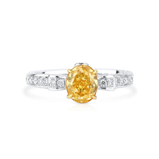 Fancy Intense Yellow Diamond Ring