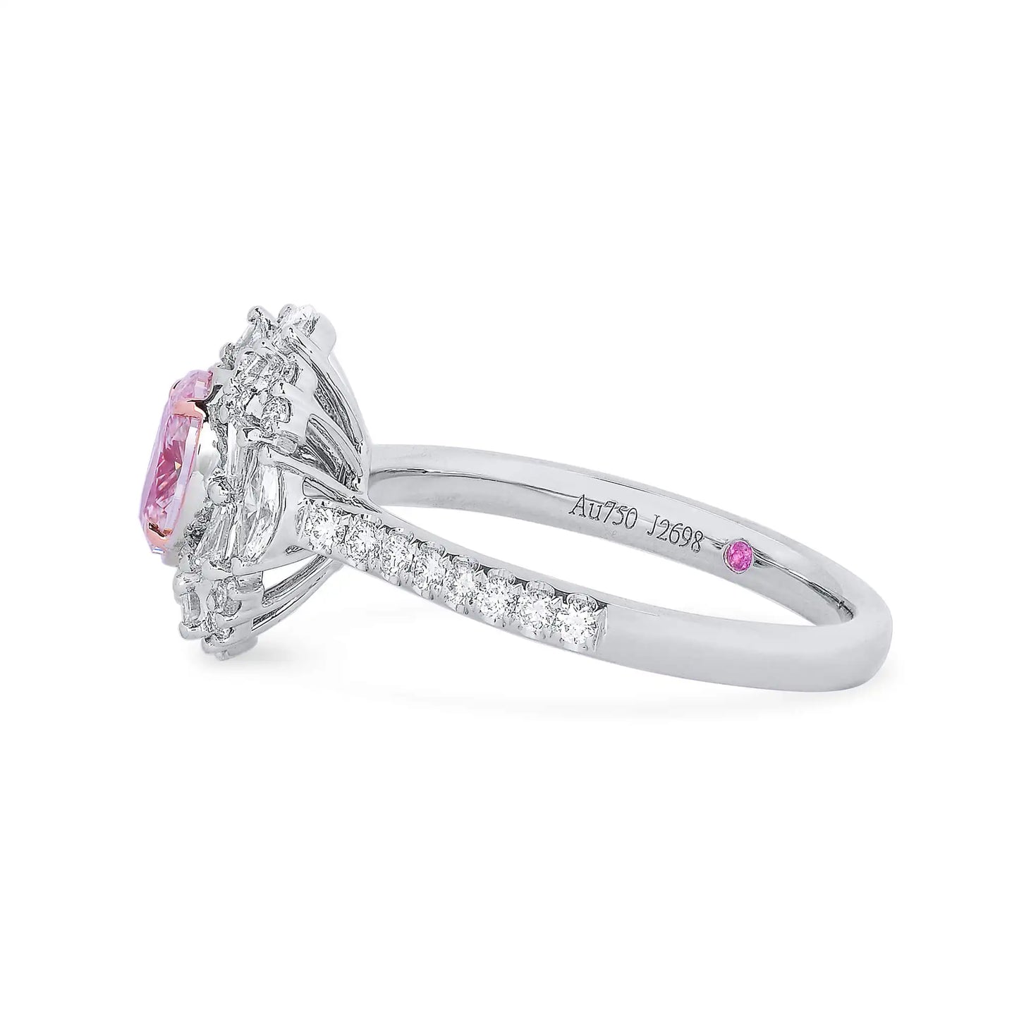 Light Pink Diamond Ring