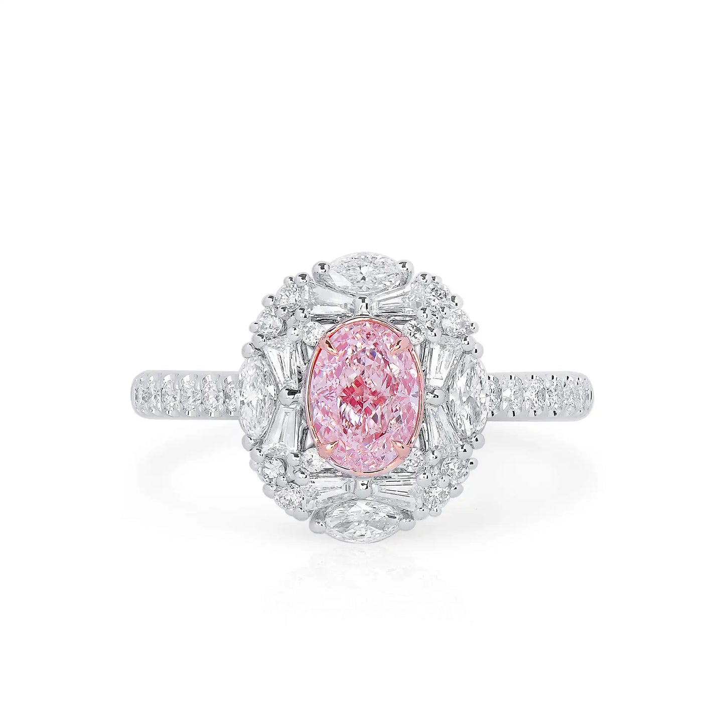 Light Pink Diamond Ring