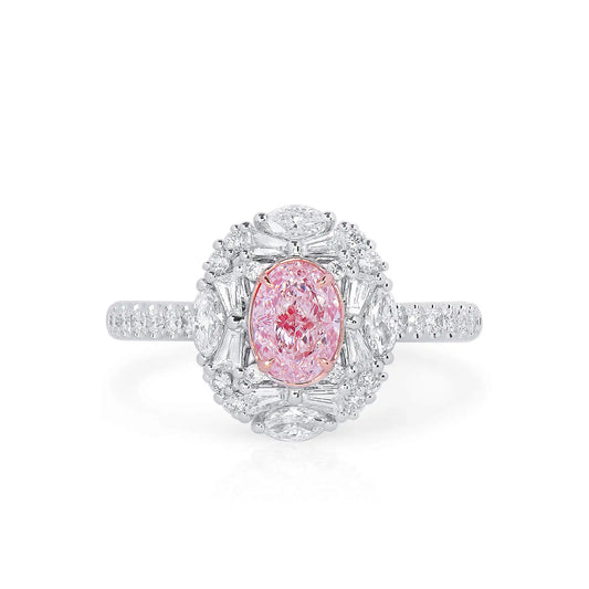 Light Pink Diamond Ring