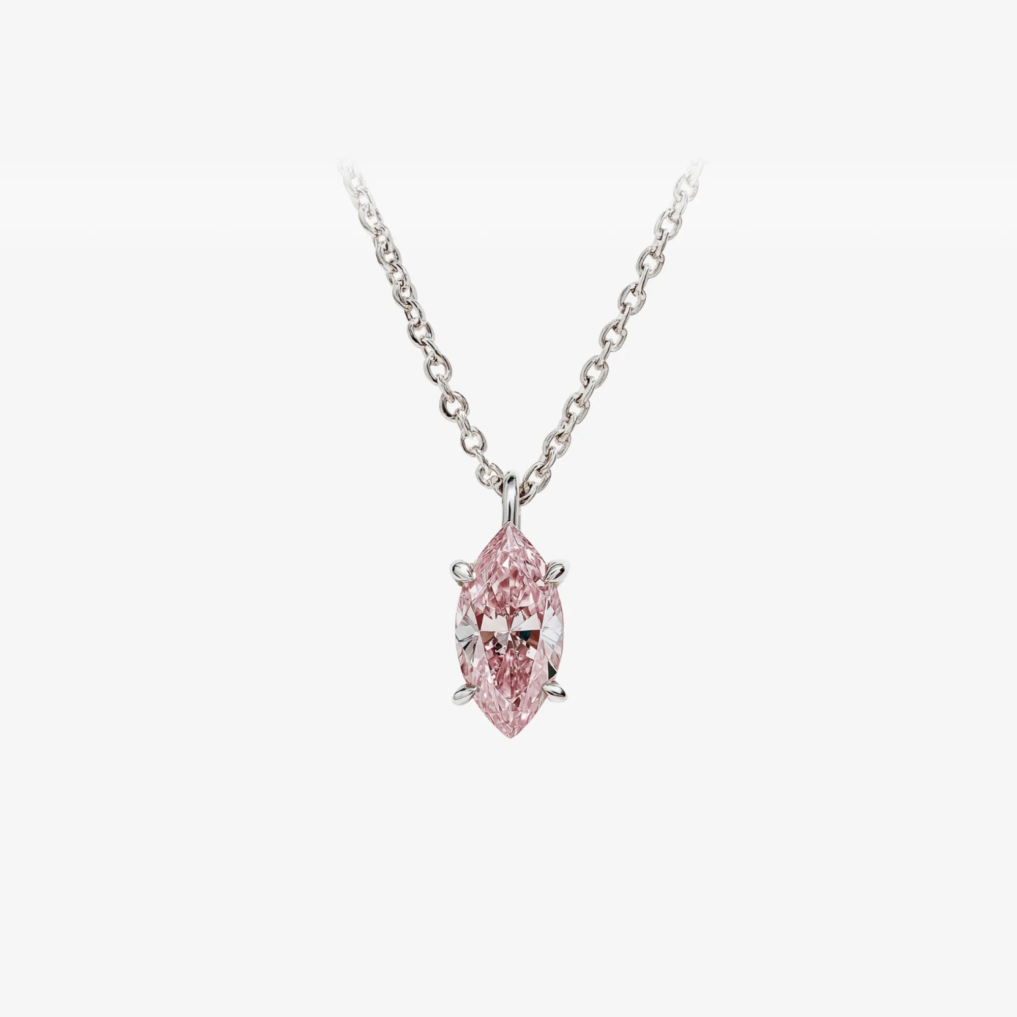 Amouré Pink Marquise Necklace