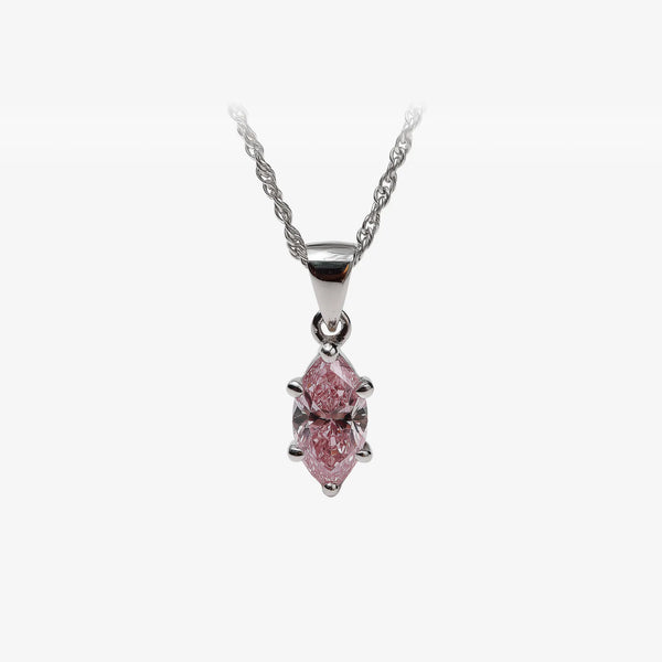 Amouré Pink Marquise Necklace
